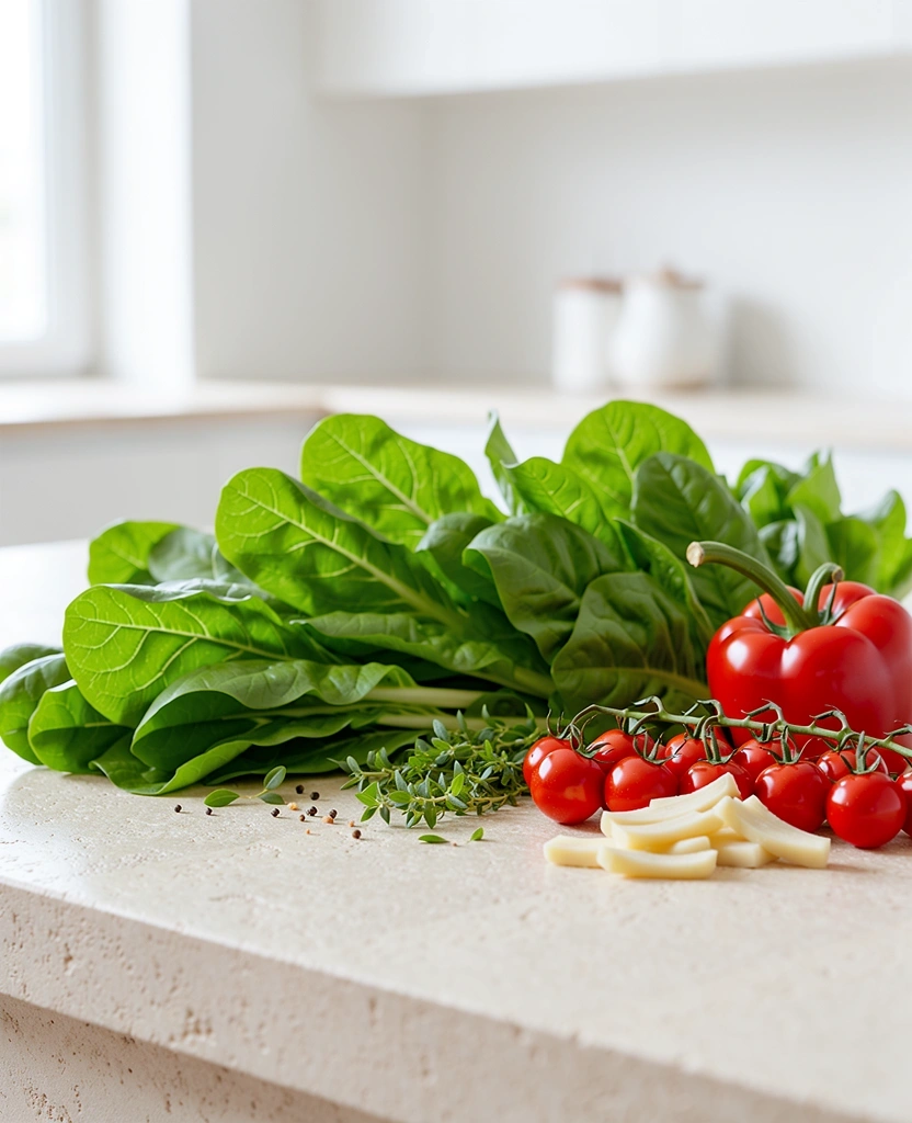 Färska ingredienser för balanserad kost